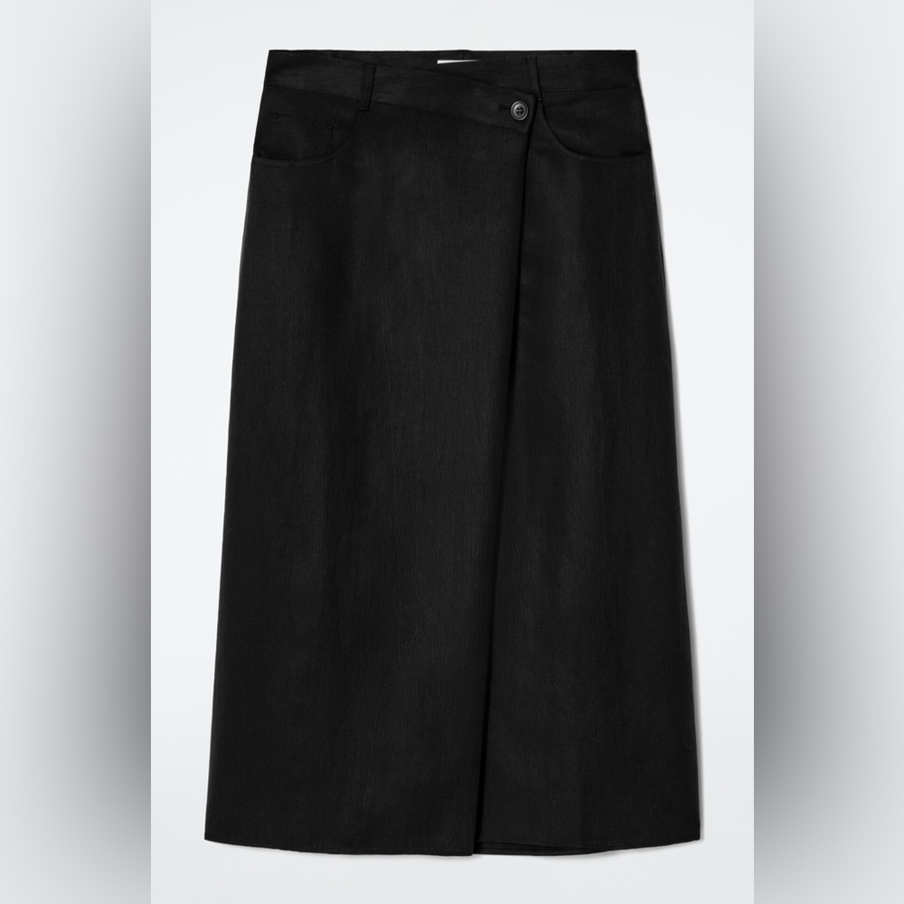 COS Black Midi Skirt